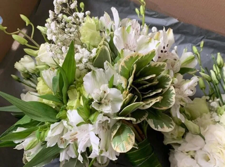 White floral bouquet