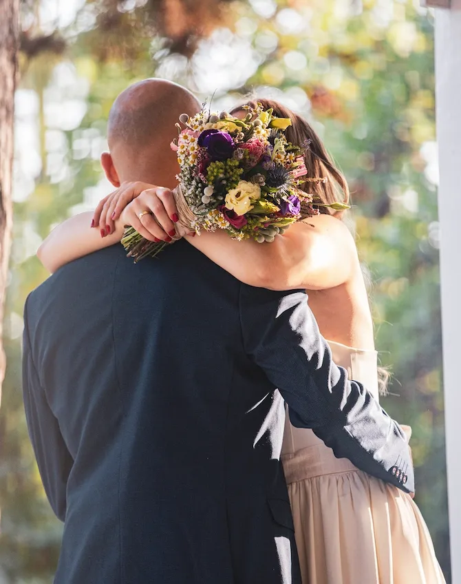 Wedding flowers for a Gretna Green ceremony by PJ's Petals